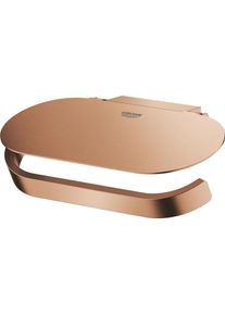 Grohe, Toilettenpapierhalter, Toilettenpapierhalter SELECTION mit Deckel warm sunset gebürstet