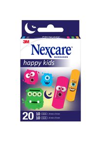 nexcare, Pflaster, Happy Kids Monster Kinderplaster (20 x)