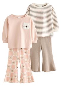 next Set Mädchen braun, pink Größe 122