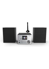 Xoro HMT500 pro (WLAN, Bluetooth, 2x 10 W), Stereoanlage, Schwarz, Grau