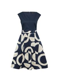 s.Oliver, Damen, Kleider, Kleid Ausgestelltes Etuikleid aus Baumwollmix, Blau, (34)