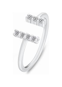 Brilio, Ring, Silver - Charming silver ring with zircons RI113W - Circuit: 60 mm, (60, 925 Silber)