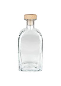 500 ml Apothekersflesje “Carre” met houten kurk UNiTWIST