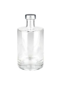 Glazen fles van 500 ml “Galileo” + zilveren schroefdop UNiTWIST