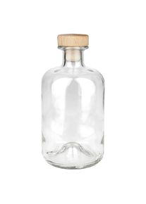 500 ml Apothekersflesje “Eco” met houten kurk UNiTWIST