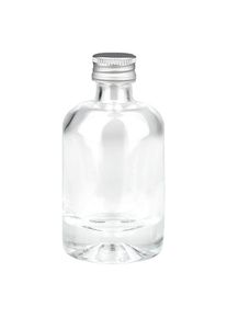 40ml glazen fles “Attila” met schroefdop zilver UNiTWIST