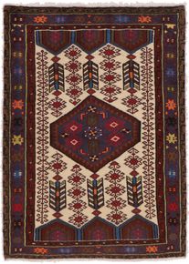 Hamedan Tappeto 150 x 110 (Iran) Annodato A Mano