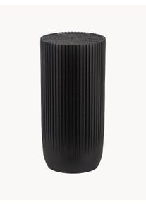 Andrea House Bloque de cuchillos Kiri Negro, Gris Plástico Ø 11 x Al 23 cm