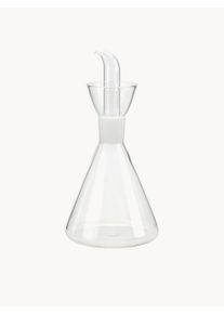 Andrea House Set de aceiteras y vinagreras Flask, 2 uds. Transparente Vidrio Ø 9 x Al 18 cm