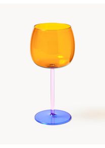 Copos de vinho tinto artesanais Karisa, conjunto de 4 Laranja Vidro Ø 9 x Alt 20 cm, 400 ml | Westwing Collection