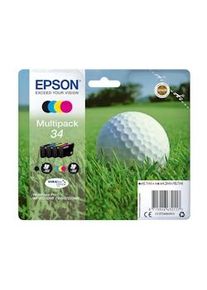 Epson Tinta Bk / C / M / Y Multipack 4-Colours 34 Durabrite Ultra Ink (6,1 Ml Negro + 4,2 Ml Cian + 4,2 Ml Magenta + 4,2 Ml Amar