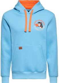 King Kerosin Bubble Gum, hoodie , color: Light Blue/Orange , size: XXL