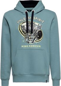 King Kerosin Unleash Spirit, hoodie , color: Light Blue/Black , size: M