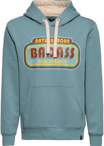 King Kerosin Natural Born Badass, hoodie , color: Light Blue/Beige , size: 4XL
