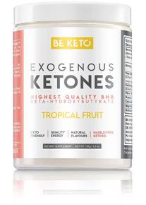 BeKeto Exogene Ketone, 150 g Dose, Tropical Fruit