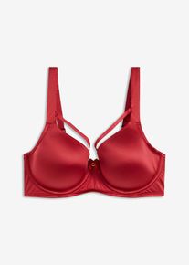Soutien-gorge &agrave; coques en mati&egrave;re brillante - rouge - taille 90C - bonprix