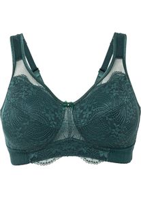 Soutien-gorge grand maintien coton sans armatures bretelles rembourr&eacute;es - vert - taille 90D avec coton - bonprix