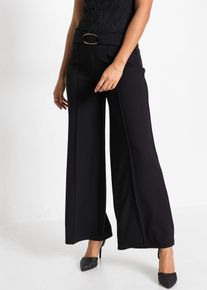 Pantalon palazzo - noir - taille 46/48 (L) - bonprix