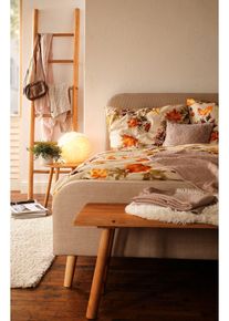 Parure de lit motif automnal - beige - taille 135x200 cm - 100% coton - bonprix