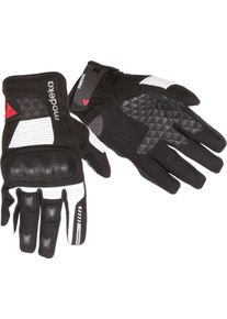 Modeka Fuego, gants femmes , couleur: Noir/Gris Clair , taille: M