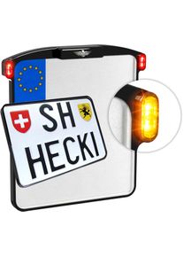 Heinz Bikes All-In-One Micro, Signaux/feux de croisement 4in1 , couleur: Noir , taille: 180 x 140 mm