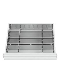 STIER Divisorio per cassetti divisorio in metallo BLH 75 mm dimensioni interne 500x450 mm 12 scomparti 6 x TW 125