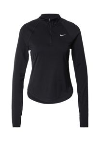 Nike Kvinnor Sport sweatshirt 'TEMPO SWSH HBR' svart / vit Storlek L