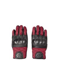 Belstaff Hampstead Lederhandschuhe schwarz/rot S - Motorradbekleidung - Herren Motorradbekleidung - Herren Motorradhandschuhe