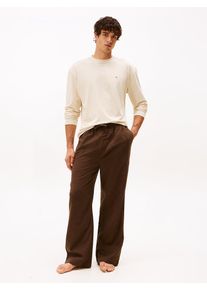 Tommy Hilfiger Pyjama Set Herren beige, braun Größe XS Unifarben
