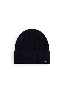 Tommy Hilfiger , Beanie »FLAG FLUFFY BEANIE«, Regular fit , Space Blue