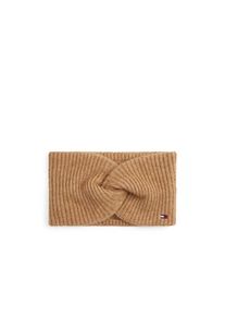 Tommy Hilfiger , Stirnband »TH FLAG FLUFFY«, flauschig mit Wolle, ca. 20x11 cm, Rippstrick , Safari Canvas
