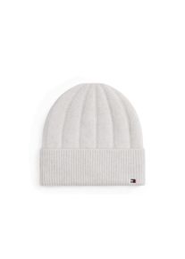 Tommy Hilfiger , Beanie »FLAG FLUFFY BEANIE«, Regular fit , Grey Whisper