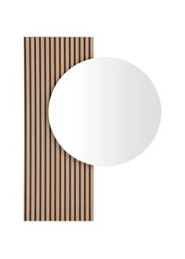 Schildmeyer , Spiegel »Loft, Breite 79 cm«, Runde Spiegelfläche , Akustikprint