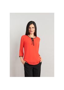 Seidel Moden , Chiffonbluse »Exklusiv bei OTTO«, 3/4 -Arm mit transparenten Ärmeln und MADE IN GERMANY , rot , 42 , 42 , 3/4-Arm Bluse von SEIDEL...