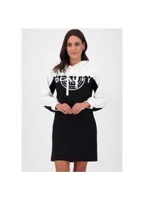 monari , Minikleid »Kleid Colorblock Sweat«, mit Kapuze, regular fit, colorblocking , schwarz , N-Gr , 42 -N-Gr , 42 , Kleid mit Kapuze von monari
