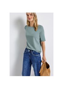 Street One , T-Shirt U-Boot Ausschnitt, Basic , arona blue , 46 , 46 , Basic Shirt von Street One