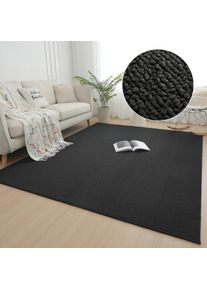my home, Teppich &raquo;Jola, Uni-Farben, besonders dichte Qualit&auml;t, Boho&laquo; rechteckig 10 mm H&ouml;he Wohnzimmer, Schlafzimmer, Flur, Kinderzimmer, 