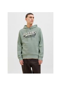 Jack & Jones Jack & Jones, Herren, Kapuzensweatshirt &raquo;JJELOGO SWEAT HOOD 2 COL 25/26 NOOS&laquo;, mit stylischem Print, Iceberg Green, XS, Iceberg Green, Herren-Hoodie 