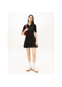 Tommy Jeans , Polokleid »TJW F&F SWEATER POLO MINI DRESS« , Black , N-Gr , XS (34) -N-Gr , XS (34) , Minikleid von Tommy Jeans