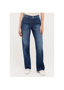 Angels , Relax-fit-Jeans »LIZ WORKER«, mit großen Vordertaschen und Fade-Out Effekten , blue used , Länge 30 , 38 -Länge 30 , 38 , Stretchjeans im...