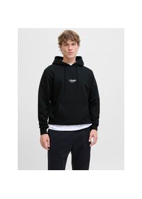 Jack & Jones Jack & Jones, Herren, Kapuzensweatshirt &raquo;JJESOHO SWEAT HOOD NOOS&laquo;, mit stylischem Print, Black, XL, Black, Herrensweater von Jack & Jones