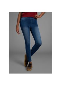 Arizona, Damen, Jogg Pants &raquo;High Waist&laquo; extra-eng geschnitten, kn&ouml;chellange Beinform, hoher Bund, blue washed, N-Gr, 34 -N-Gr, blue washed, Extra-eng 