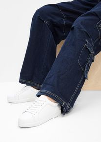 bonprix Sneakersy skórzane, biały, 40