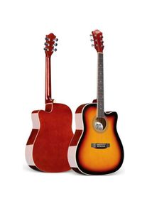 NO NAME V-TONE AG TWO SB 4/4 Sunburst Westerngitarre (Westerngitarre), Gitarre, Gelb