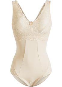 Body senza ferretto con effetto modellante medio, Beige, Taglia 50, bonprix