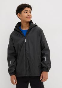 Termo-regnjakke med fleecefôr, svart, størrelse 164/170, bonprix