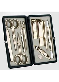 Seven, Nagelpflegegerät, Travel Manicure Pedicure Grooming Kit Set TS-2100G - 10 Pieces Gold