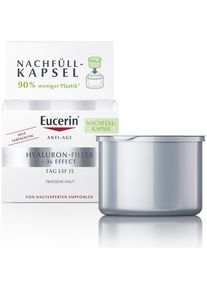 Eucerin, Gesichtscreme, HYALURON-FILLER Tag LSF 15 f&uuml;r trockene Haut Nachf&uuml;llkapsel (50 ml, Tagescreme, SPF 15)