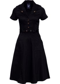 Queen Kerosin Jeans, robe swing , couleur: Noir , taille: S