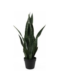 Present Time, Kunstpflanzen, Kunstplant Sansevieria - Groen - 30x30x66cm - Modern (66 cm)
